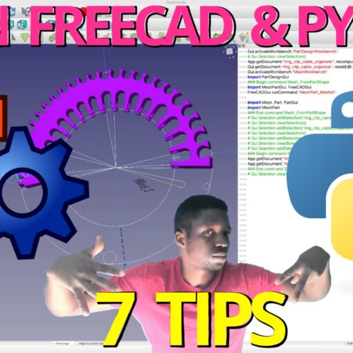 Manny points to 7 Tips with FreeCAD & Python backdrop
